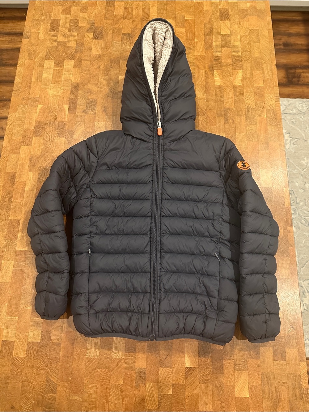 SAVE THE DUCK Kids Hooded Puffer Jacket size 10
